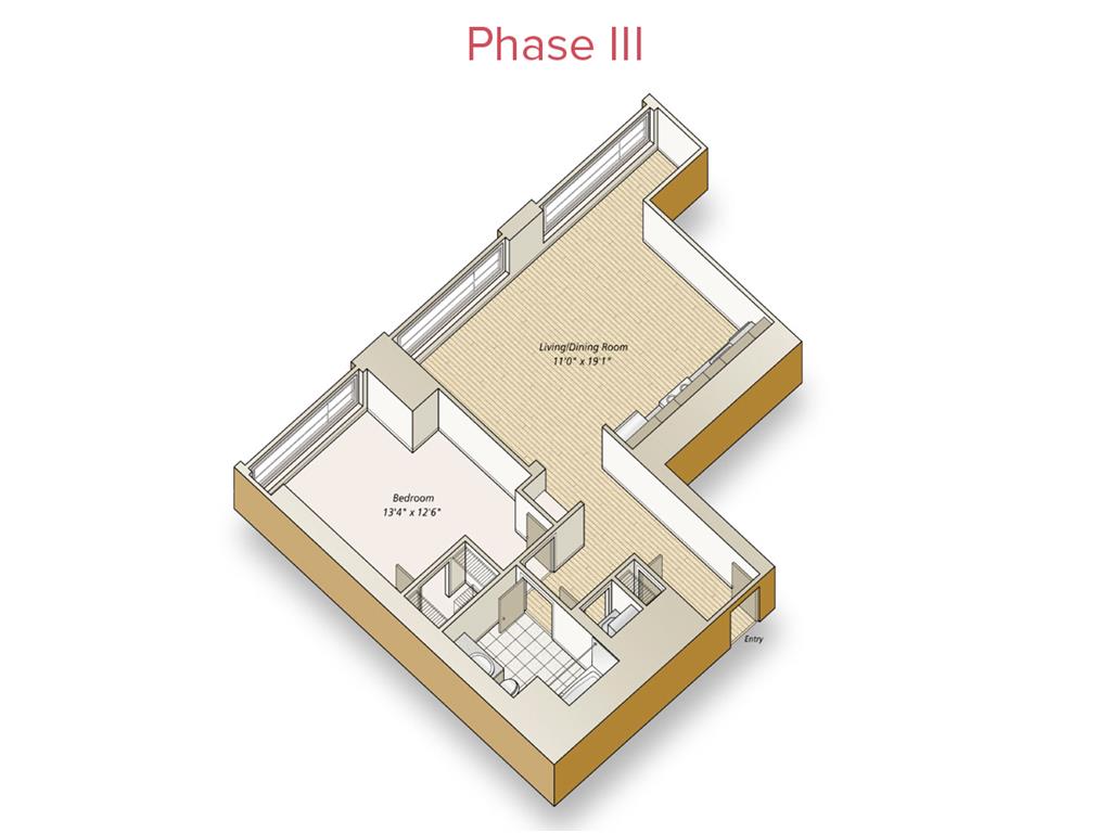 1 bed |  1 bath |  "apartment"
